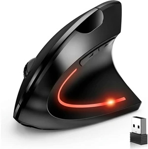 Ergonomic Vertical Wireless Mouse Stylish Rechargeable 2.4G Optical Mice Cordless Mouse with USB Receiver, 800/1200 /1600 DPI, 5 Buttons for Laptop,PC,Mac,Computer (Black) Ergonomic Vertical Wireless Mouse Stylish Rechargeable 2.4G Optical Mice Cordless Mouse with USB Receiver, 800/1200 /1600 DPI, 5 Buttons for Laptop,PC,Mac,Computer (Black)