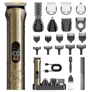 Solati Beard Trimmer for Men Professional Hair Clippers Kit with Zero Gapped Electric Waterproof Razor Shaver Set for Mustache Body Nose Ear Hair Facial Back Adjustable Precision Grooming Kit (Gold) Solati Beard Trimmer for Men Professional Hair Clippers Kit with Zero Gapped Electric Waterproof Razor Shaver Set for Mustache Body Nose Ear Hair Facial Back Adjustable Precision Grooming Kit (Gold)