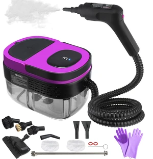 Steam Cleaner 2500W Handheld Steamer with 1.6L Tank, 3 Steam Levels, Portable Steam Cleaning Machine for Home, Car Detailing, Furniture, Bed Bugs & Grout Purple Steam Cleaner 2500W Handheld Steamer with 1.6L Tank, 3 Steam Levels, Portable Steam Cleaning Machine for Home, Car Detailing, Furniture, Bed Bugs & Grout Purple