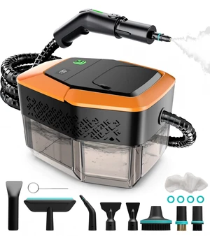 Steam Cleaner, 3-Level Adjustable Handle, 15s Heat-Up, Steamer for Cleaning With 1.8L Large Tank, Dry Burn Protection, Handheld Steam Cleaner for Home, Bathroom, Tile, Grout,Car with 12pcs Accessories Steam Cleaner, 3-Level Adjustable Handle, 15s Heat-Up, Steamer for Cleaning With 1.8L Large Tank, Dry Burn Protection, Handheld Steam Cleaner for Home, Bathroom, Tile, Grout,Car with 12pcs Accessories
