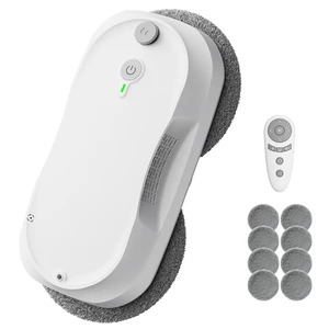 2026 Updated Window Cleaning Robot - Enhanced Battery, Max 6400Pa, Path Planning, Anti-Slipping, Edge Detection, Window Cleaner Robot for High-Rise Windows (2 pairs of nozzles, 10 cloths) (White) 2026 Updated Window Cleaning Robot - Enhanced Battery, Max 6400Pa, Path Planning, Anti-Slipping, Edge Detection, Window Cleaner Robot for High-Rise Windows (2 pairs of nozzles, 10 cloths) (White)