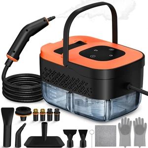 Steam Cleaner, Portable Steamer for Cleaning with 16pcs Accessories, 6-Level Adjustable and 15s Heat-Up, Handheld Steam Cleaner for Home, Tile, Dirt, Grout, Grease, Car Detailing Steam Cleaner, Portable Steamer for Cleaning with 16pcs Accessories, 6-Level Adjustable and 15s Heat-Up, Handheld Steam Cleaner for Home, Tile, Dirt, Grout, Grease, Car Detailing
