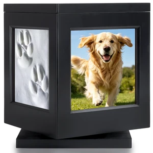 Personalized Dog Urn for Ashes, Wooden Memorial Keepsake for Cat Personalized Dog Urn for Ashes, Wooden Memorial Keepsake for Cat