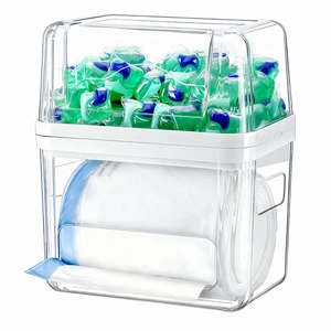 iCASA Trash Bag Dispenser Dishwasher Pods Container Under Sink Organizer iCASA Trash Bag Dispenser Dishwasher Pods Container Under Sink Organizer
