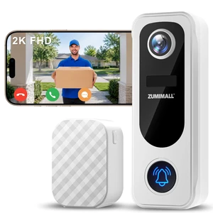 ZUMIMALL 2K Wireless Doorbell Camera No Subscription, Battery Powered ZUMIMALL 2K Wireless Doorbell Camera No Subscription, Battery Powered