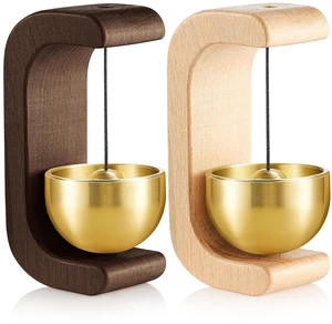 Zonon 2 Pcs Magnetic Wooden Doorbell Chime, Black Walnut,Nature Beech Zonon 2 Pcs Magnetic Wooden Doorbell Chime, Black Walnut,Nature Beech