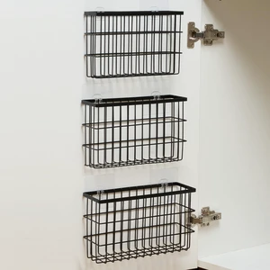 Sinnsally 3 Pack Cabinet Door Organizer,Self Adhesive Lid Organizers Inside Cabinet Storage Boxes,Hanging Storage Basket Organizer Wall Mounted Pantry Caddy Cup Holder for Kitchen,Fridge,Bathroom Sinnsally 3 Pack Cabinet Door Organizer,Self Adhesive Lid Organizers Inside Cabinet Storage Boxes,Hanging Storage Basket Organizer Wall Mounted Pantry Caddy Cup Holder for Kitchen,Fridge,Bathroom