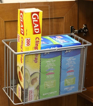 Deco Brothers Over Cabinet Door Organizer, Silver Deco Brothers Over Cabinet Door Organizer, Silver