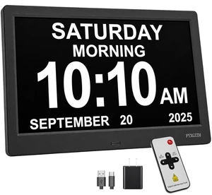 11.5" Digital Dementia Clock for Seniors with 10" Large Display 11.5" Digital Dementia Clock for Seniors with 10" Large Display
