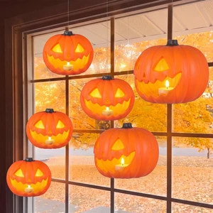 Aceorbit 6 Pack Halloween Floating Pumpkins Jack O Lantern, 6.5 Inch Aceorbit 6 Pack Halloween Floating Pumpkins Jack O Lantern, 6.5 Inch