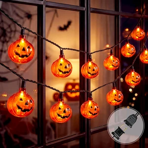 12FT Halloween Pumpkin Lights String, 20 Pumpkin Lantern String Lights 12FT Halloween Pumpkin Lights String, 20 Pumpkin Lantern String Lights