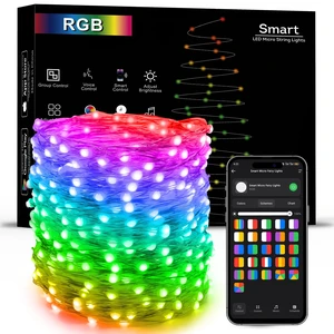 Brizled Smart String Lights, 200 LED 66FT RGB Color Changing Fairy Lights Brizled Smart String Lights, 200 LED 66FT RGB Color Changing Fairy Lights
