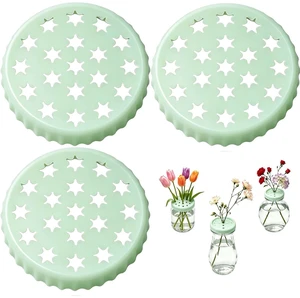 3 Pack Silicone Flower Arranger, Reusable Floral Grid for DIY Bouquet,Green 3 Pack Silicone Flower Arranger, Reusable Floral Grid for DIY Bouquet,Green