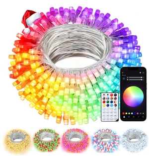 echosari Smart Christmas String Lights 33Ft Color Changing echosari Smart Christmas String Lights 33Ft Color Changing