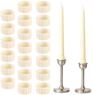 20 PCS Silicone Candle Rings for Taper Candles and Candle Cups 20 PCS Silicone Candle Rings for Taper Candles and Candle Cups