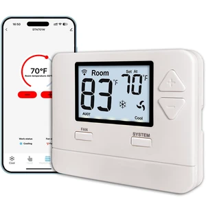 Heagstat WiFi Thermostat 1 Heat/1 Cool for Home Conventional System Heagstat WiFi Thermostat 1 Heat/1 Cool for Home Conventional System