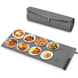 Warming Mat for Food, 3-Zone Food Warming Mat, 36x15 Inch Food Warmer Chafing Dishes for Buffet, 9 Temp&Timer, Child Safety Lock,18mm Feet Protects Table for Kitchen & Daily Use (Gray-36inches) Warming Mat for Food, 3-Zone Food Warming Mat, 36x15 Inch Food Warmer Chafing Dishes for Buffet, 9 Temp&Timer, Child Safety Lock,18mm Feet Protects Table for Kitchen & Daily Use (Gray-36inches)
