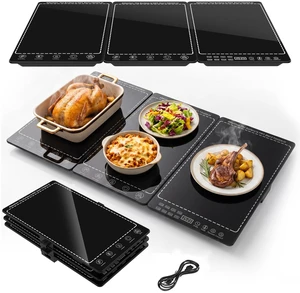 Electric Warming Tray for Food, 3-in-1 Food Warmers for Parties Buffet Electric Warming Tray for Food, 3-in-1 Food Warmers for Parties Buffet