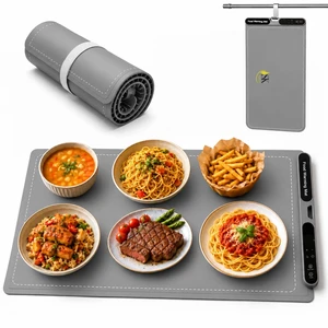 Warming Mat for Food, 36 x 15 Inch Electric Food Warming Mat, 6 Heat Levels Warming Mat for Food, 36 x 15 Inch Electric Food Warming Mat, 6 Heat Levels