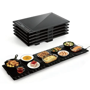 Electric Warming Tray 5-in-1 Food Warmers for Parties Buffet with 10 Temp & 24H Timer,41" x 15" Glass Warming Mat for Food Modular Warmers for Food Trays Buffet, for Family Women Electric Warming Tray 5-in-1 Food Warmers for Parties Buffet with 10 Temp & 24H Timer,41" x 15" Glass Warming Mat for Food Modular Warmers for Food Trays Buffet, for Family Women