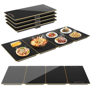 4-in-1 Detachable Electric Warming Tray, Expandable Buffet Server 33x15 Inch, 104-248°F with 24H Timer, Chafing Dishes & Food Warmers 4-in-1 Detachable Electric Warming Tray, Expandable Buffet Server 33x15 Inch, 104-248°F with 24H Timer, Chafing Dishes & Food Warmers