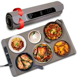Food Warming Mat 26x15 Inch, Silicone Electric Warming Tray with 11 Temperature Levels, 6 Preset Modes, Child Lock, 10-Hour Timer, Dual Temperature Display, Auto Shut-Off for Parties & Catering Food Warming Mat 26x15 Inch, Silicone Electric Warming Tray with 11 Temperature Levels, 6 Preset Modes, Child Lock, 10-Hour Timer, Dual Temperature Display, Auto Shut-Off for Parties & Catering