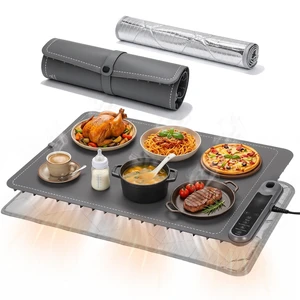 Warming Mat for Food 15"x23.5", Upgrade Live Temperature Display, 2.2M Cord Warming Mat for Food 15"x23.5", Upgrade Live Temperature Display, 2.2M Cord