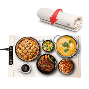 Electric Warming Tray - Rollable/Portable Warming Mat with Timer, Heating and Child Locks Control Feature - Electric Heating Pad for Party, Buffet, Picnic - Food Warmer Mat for Camping,Travel Electric Warming Tray - Rollable/Portable Warming Mat with Timer, Heating and Child Locks Control Feature - Electric Heating Pad for Party, Buffet, Picnic - Food Warmer Mat for Camping,Travel