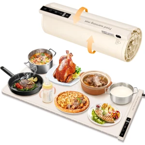 Extra Large Food Warming Mat with Heat - Electric Silicone Food Warming Tray for Buffet, Rollable Food Warmer Mat for Countertop,Heating Mat with Timer and 7 Heat Levels, Rollable Portable Food Warmer Extra Large Food Warming Mat with Heat - Electric Silicone Food Warming Tray for Buffet, Rollable Food Warmer Mat for Countertop,Heating Mat with Timer and 7 Heat Levels, Rollable Portable Food Warmer