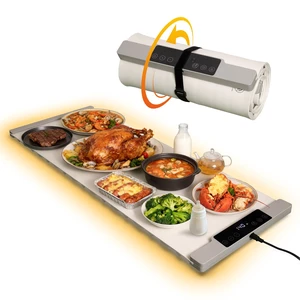 Warming Mat for Food Extra Large 35.4x13.4 7 Temperature Settings Silicone Food Warming Mat Roll up Food Warmer with Full Surface Heating Warming Pad Electric Warming Tray for Buffets Party Home Warming Mat for Food Extra Large 35.4x13.4 7 Temperature Settings Silicone Food Warming Mat Roll up Food Warmer with Full Surface Heating Warming Pad Electric Warming Tray for Buffets Party Home