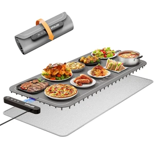 Warming Mat for Food, (XXL 37x16) Electric Warming Trays, Upgrade Graphene Fast Full-Surface Heating Mat for Food with 6 Level Temp, 6 Hours Timer, Food Warmer Pad with Heat-Insulating Mat Warming Mat for Food, (XXL 37x16) Electric Warming Trays, Upgrade Graphene Fast Full-Surface Heating Mat for Food with 6 Level Temp, 6 Hours Timer, Food Warmer Pad with Heat-Insulating Mat
