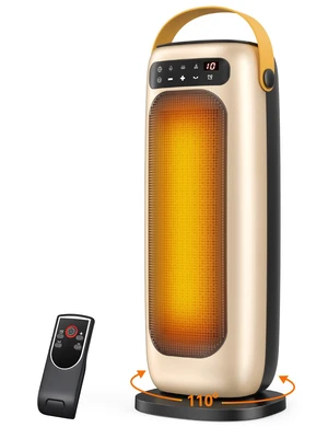 Space Heater, 1500W PTC Ceramic Electric Heaters for Indoor Use with Remote, 4 Levels Room Heater with LED Touch Display, 110° Oscillation,10H Timer,Fast & Safe Portable Heater for Bedroom Office Space Heater, 1500W PTC Ceramic Electric Heaters for Indoor Use with Remote, 4 Levels Room Heater with LED Touch Display, 110° Oscillation,10H Timer,Fast & Safe Portable Heater for Bedroom Office