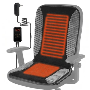 Heated Seat Cushion for Office Chair Back and Seat Warmer Pad with 110V Adapter Heated Seat Cushion for Office Chair Back and Seat Warmer Pad with 110V Adapter
