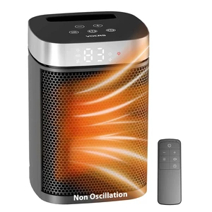 Small Portable Space Heater for Indoor Use - VOCRS 1500W PTC Electric Heater with Thermostat, Remote Control, 12H Timer, Eco and Fan Mode, Rapid and Safe Heating for Bedroom, Office Small Portable Space Heater for Indoor Use - VOCRS 1500W PTC Electric Heater with Thermostat, Remote Control, 12H Timer, Eco and Fan Mode, Rapid and Safe Heating for Bedroom, Office