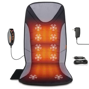 CARSHION 10 Vibration Motor Back Massager Plush Heat Seat Cushion CARSHION 10 Vibration Motor Back Massager Plush Heat Seat Cushion