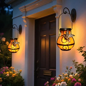 2-Pack solar lights outdoor Decorative Lanterns - Hanging Flame Effect Waterproof Plastic Hummingbird-Shaped Lights, patio decorations outdoorfor Outdoor Patios, Gardens, Balconies, and More 2-Pack solar lights outdoor Decorative Lanterns - Hanging Flame Effect Waterproof Plastic Hummingbird-Shaped Lights, patio decorations outdoorfor Outdoor Patios, Gardens, Balconies, and More