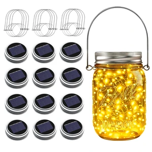 Mason Jar Solar Lights for Outside, 12 Pack 30 LED Fairy Lights(NO Jars) Mason Jar Solar Lights for Outside, 12 Pack 30 LED Fairy Lights(NO Jars)