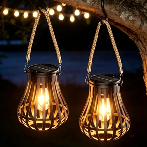 2 Pack Solar Lanterns Outdoor Waterproof - Hanging Solar Powered Lights, Adjustable Color Temperature Lanterns Lights for Garden Patio Yard Table Wall Pathway Decor, Gifts for Women Mom Family 2 Pack Solar Lanterns Outdoor Waterproof - Hanging Solar Powered Lights, Adjustable Color Temperature Lanterns Lights for Garden Patio Yard Table Wall Pathway Decor, Gifts for Women Mom Family