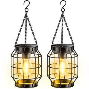 KOOPER Solar Lanterns Outdoor Waterproof, Upgraded Metal Hanging Solar Lights Outdoor Decorative, Brighter Outdoor Hanging Lantern for Yard Patio Pathway Porch Garden Decor, Gift for Women Mom 2 Pack KOOPER Solar Lanterns Outdoor Waterproof, Upgraded Metal Hanging Solar Lights Outdoor Decorative, Brighter Outdoor Hanging Lantern for Yard Patio Pathway Porch Garden Decor, Gift for Women Mom 2 Pack