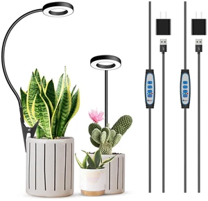 Plant Light Black 2 Pack, Clip on Grow Lights for Indoor Plants Plant Light Black 2 Pack, Clip on Grow Lights for Indoor Plants