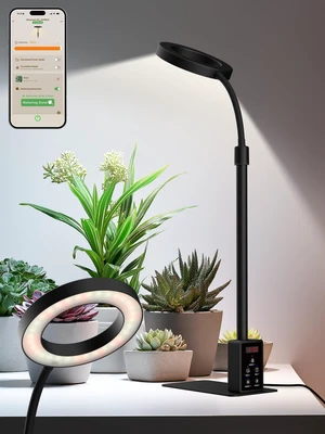 GLOWRIUM Smart Grow Lights for Indoor Plants, Full Spectrum LED Plant Light GLOWRIUM Smart Grow Lights for Indoor Plants, Full Spectrum LED Plant Light