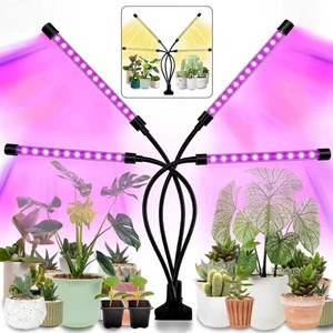 LEOTER Grow Light for Indoor Plants - Upgraded Version 80 LED Lamps with Full Spectrum & Red Blue Spectrum, 3/9/12H Timer, 10 Dimmable Level, Adjustable Gooseneck,3 Switch Modes LEOTER Grow Light for Indoor Plants - Upgraded Version 80 LED Lamps with Full Spectrum & Red Blue Spectrum, 3/9/12H Timer, 10 Dimmable Level, Adjustable Gooseneck,3 Switch Modes