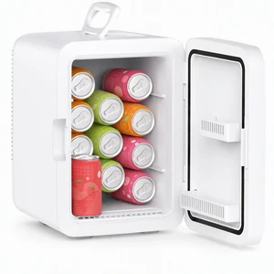 Electactic 10L Compact Mini Fridge, AC/DC Small Refrigerator, White Electactic 10L Compact Mini Fridge, AC/DC Small Refrigerator, White