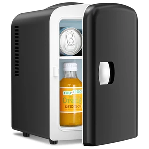 Antarctic Star Compact Refrigerator, Portable Mini Fridge, Skin Care 4L Capacity/6 Cans, for Bedroom, Car, Office & Dorm, Small Cooler for Cosmetics, Beverage and Food, Black Antarctic Star Compact Refrigerator, Portable Mini Fridge, Skin Care 4L Capacity/6 Cans, for Bedroom, Car, Office & Dorm, Small Cooler for Cosmetics, Beverage and Food, Black