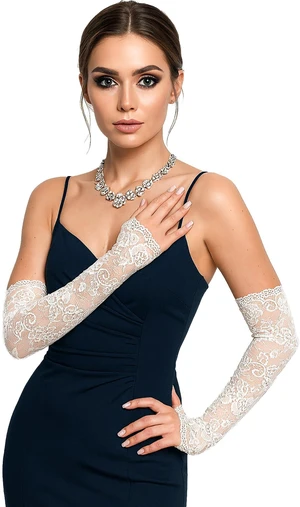 LATTEMARMALATTE Women's Long Fingerless Lace Gloves LATTEMARMALATTE Women's Long Fingerless Lace Gloves