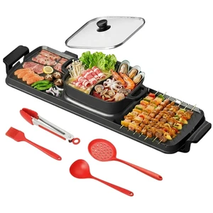 2250W Electric Grill and Hot Pot Combo 2250W Electric Grill and Hot Pot Combo