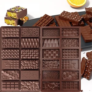 2Pcs Chocolate Bar Mold,12 Cavities Non-Stick Chocolate for Stuffed Pistachio Bars, Silicone Molds For Baking,Break Apart Candy Molds for Cake Decorations 2Pcs Chocolate Bar Mold,12 Cavities Non-Stick Chocolate for Stuffed Pistachio Bars, Silicone Molds For Baking,Break Apart Candy Molds for Cake Decorations