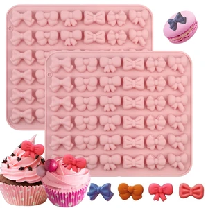 2PCS Bow Chocolate Silicone Molds, Mini Bowknot Mould Butterfly Tie Silicone Molds for Candy, Candy, Gummy, Sugar, Biscuit, Cookie, Cake Decorating, Cupcake Topper 2PCS Bow Chocolate Silicone Molds, Mini Bowknot Mould Butterfly Tie Silicone Molds for Candy, Candy, Gummy, Sugar, Biscuit, Cookie, Cake Decorating, Cupcake Topper