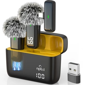 NPTCL Wireless Microphone for iPhone 17/16/15 PC Laptop Computer Android NPTCL Wireless Microphone for iPhone 17/16/15 PC Laptop Computer Android