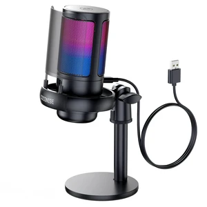 Gaming Microphone for PC: USB Mic for Podcasts Videos & Streaming - Condenser Mic with Quick Mute & Pop Filter - RGB Microphone Gift for Gamer boys - Compatible with PS4/5 & Computer & Laptop Gaming Microphone for PC: USB Mic for Podcasts Videos & Streaming - Condenser Mic with Quick Mute & Pop Filter - RGB Microphone Gift for Gamer boys - Compatible with PS4/5 & Computer & Laptop
